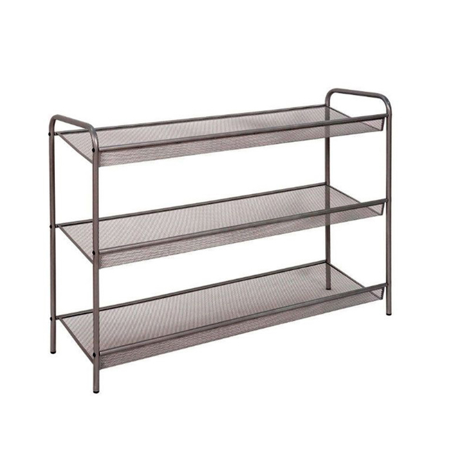 Подставка для обуви металл. "Geneva shoes 33" 3-х ярусная 865х270х600мм ГрафитПДО Ж33 Гр ("ЗМИ") *1