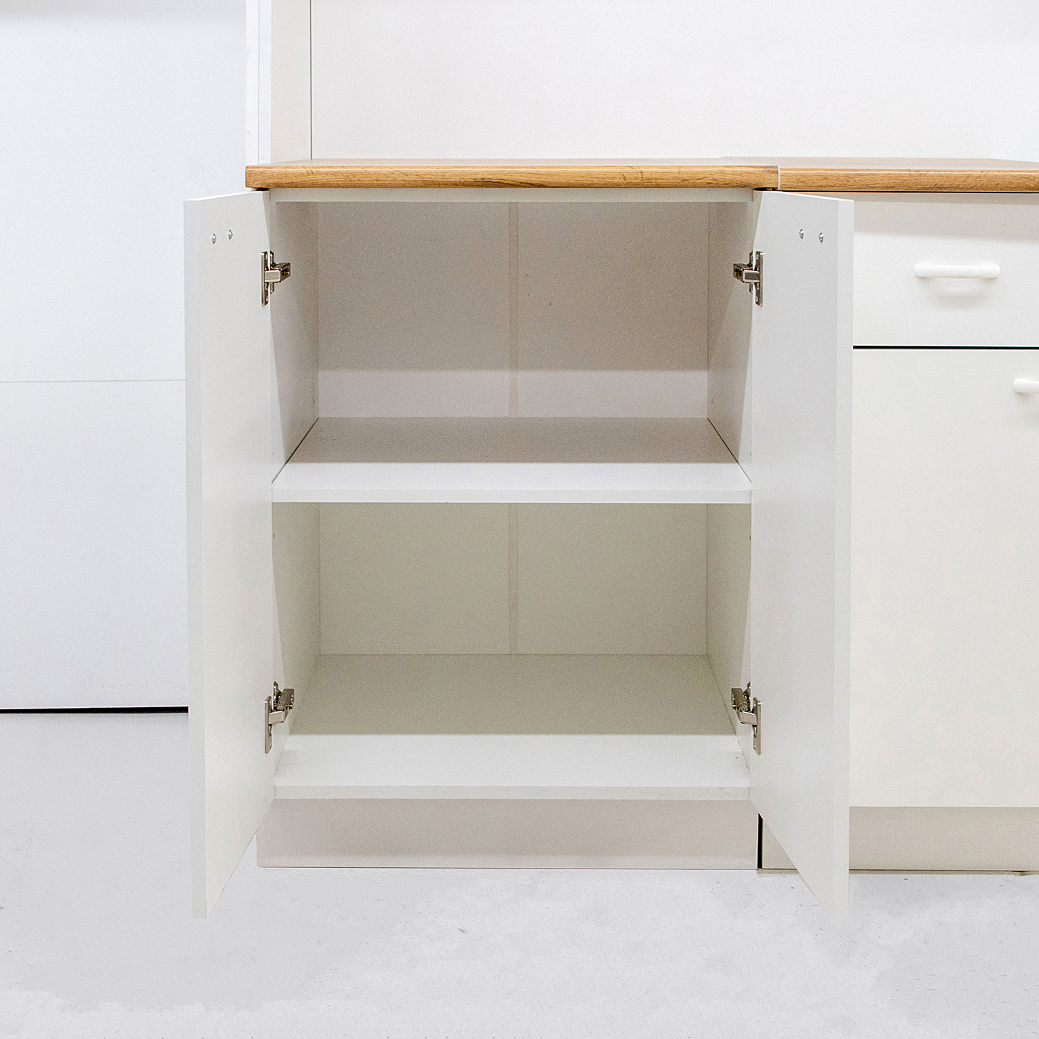 Кухонный гарнитур BROZEX-WOOD Уют 1 м, белый