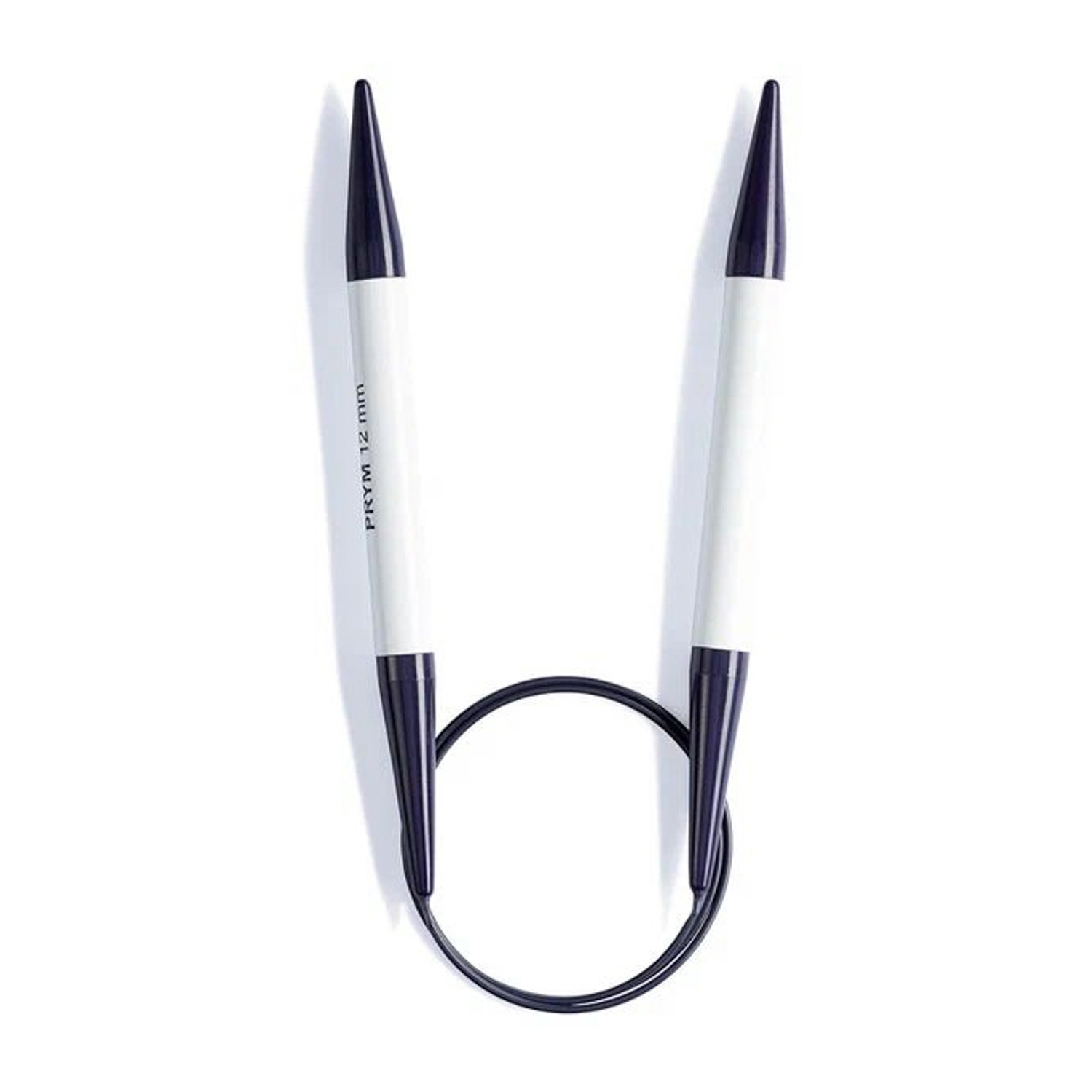 яяяСпицы вязальные круговые пластиковые 12мм 80см