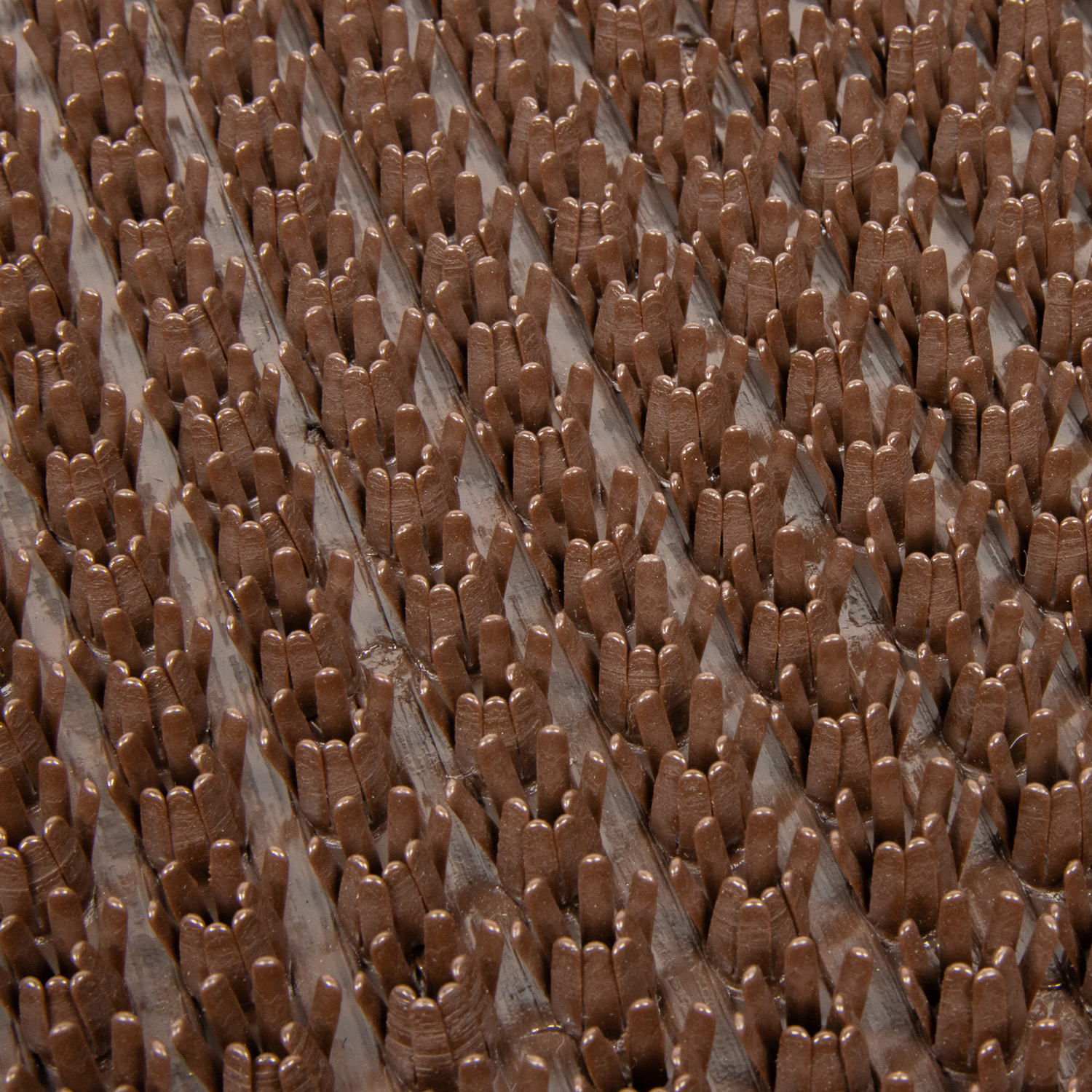 Коврик щетинистый 60*90 см на прот. осн. (темный-шоколад) "KOVROFF" Травка (арт.12137)  *1/25 (МЭ74)