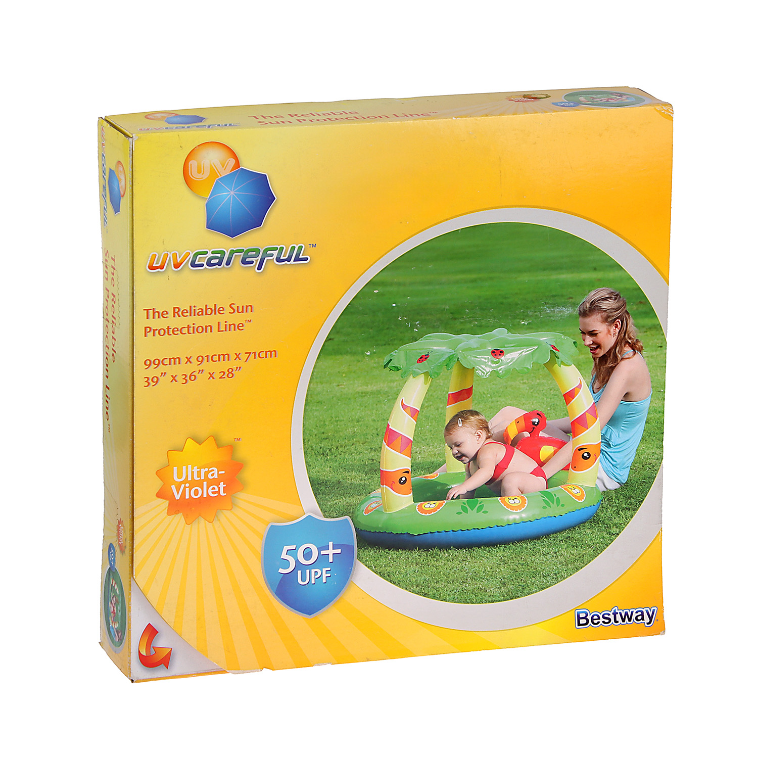 яяяБассейн надувной с навесом 99*91*71 см Frendly Jungle Play Bestway (52179)