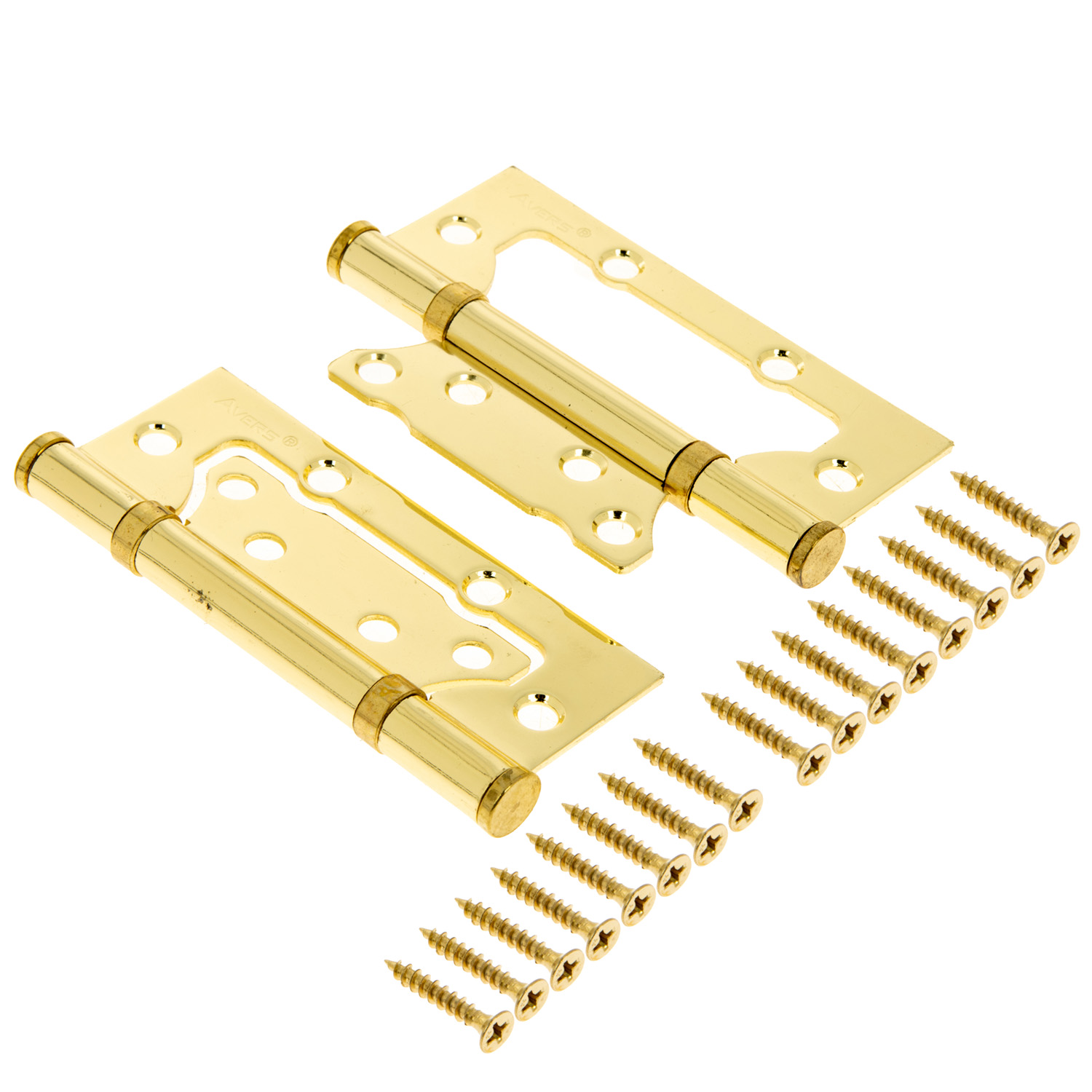 Петля без врезки 100*63*2мм ЗОЛОТО G (комплект 2шт.) AVERS *1/6/48