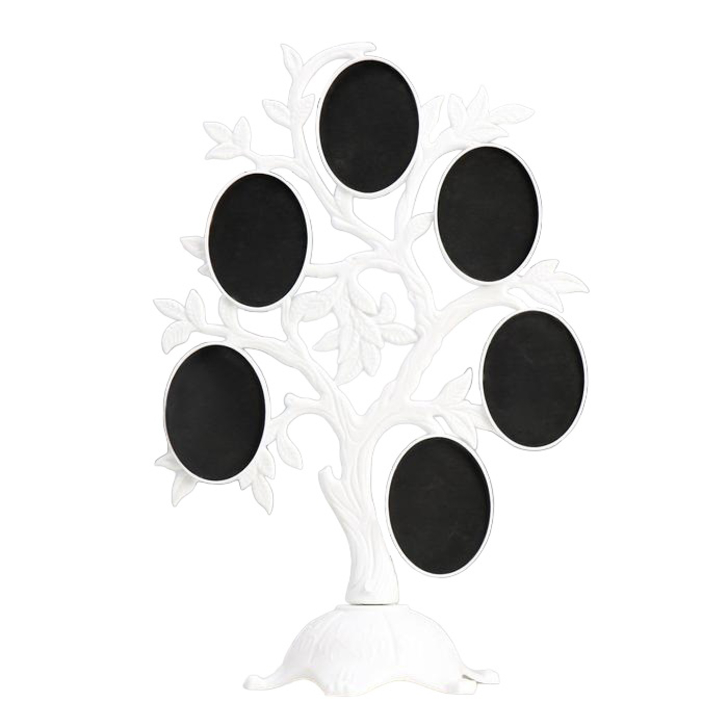 Фоторамка пластик на 6 фото 4,5х3 см "Дерево с плодами" белая 26,5х19,5х11 см 3930135