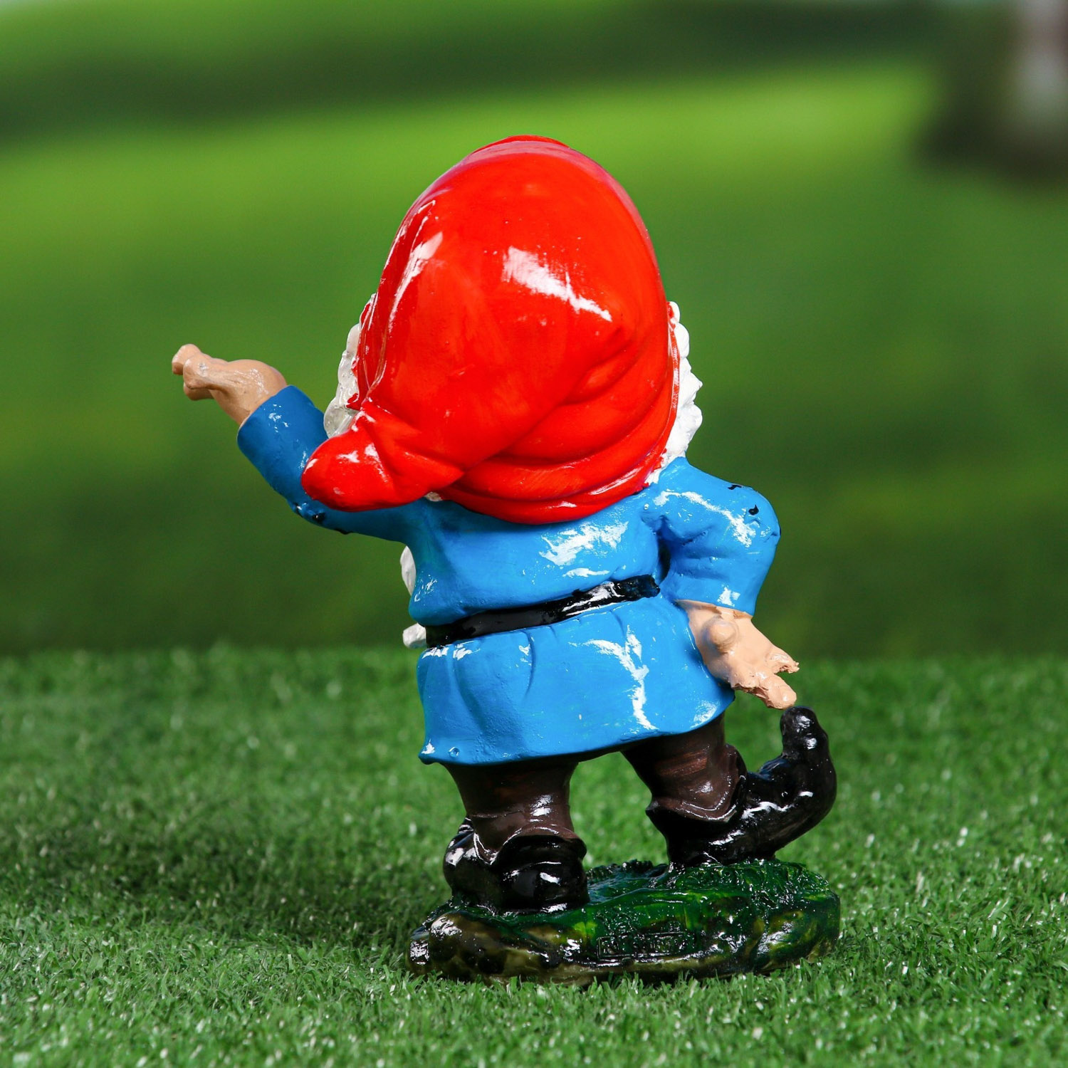 Садовая фигура "Гном руки в разные стороны" 13х10х17см 9572950