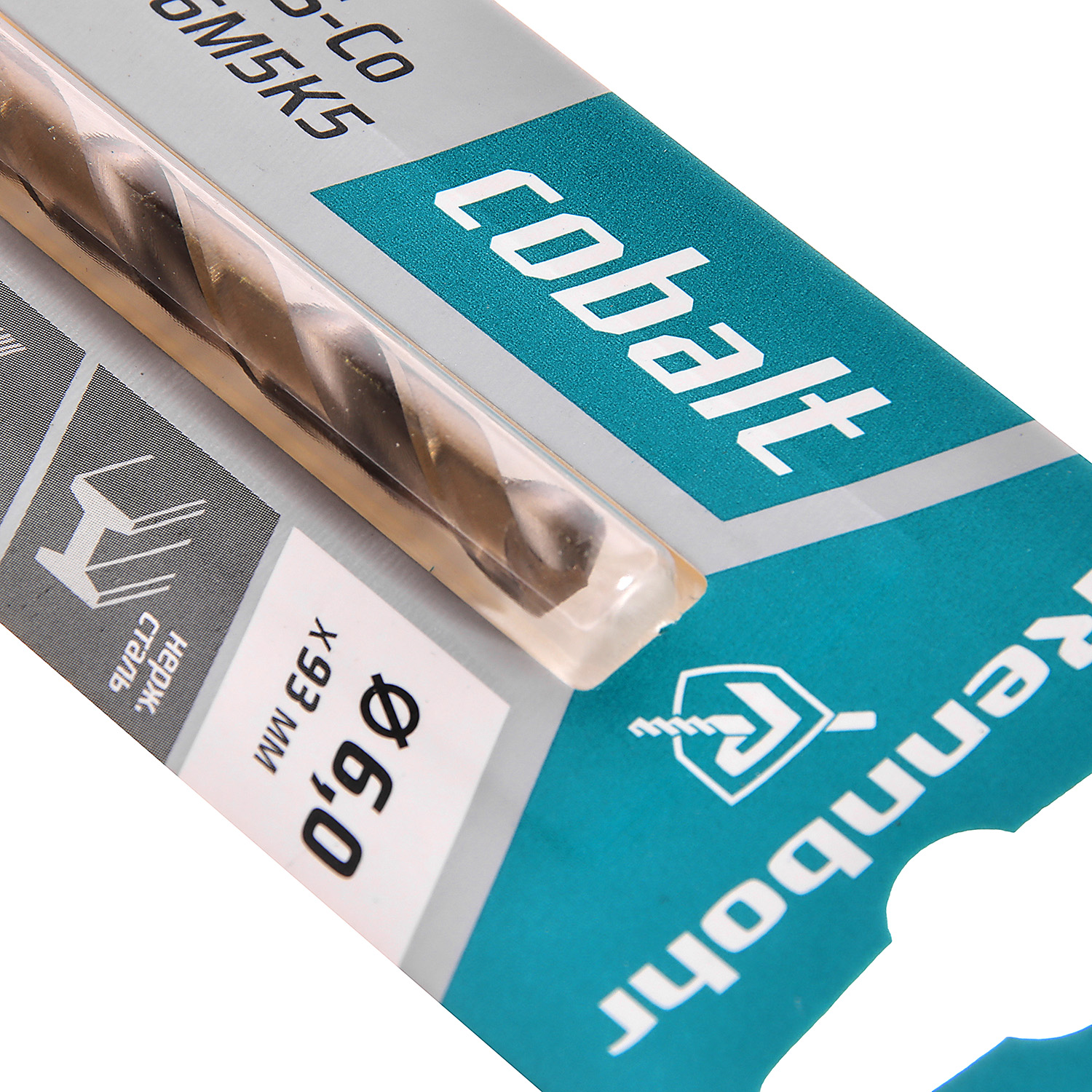 Сверло по металлу 6,00*93/57мм HSS-Co P6M5К5 (1шт) блистер арт.668060 COBALT RENNBOHR *10/40/640 Сверло по металлу 6,00*93/57мм HSS-Co P6M5К5 (1шт) блистер арт.668060 COBALT RENNBOHR *10/40/640