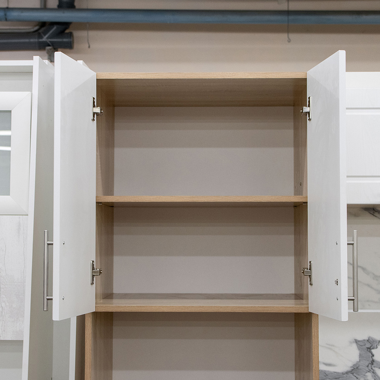 Пенал 600х2100х550 мм BROZEX-WOOD Орхидея, для духового шкафа и СВЧ, с ящиком