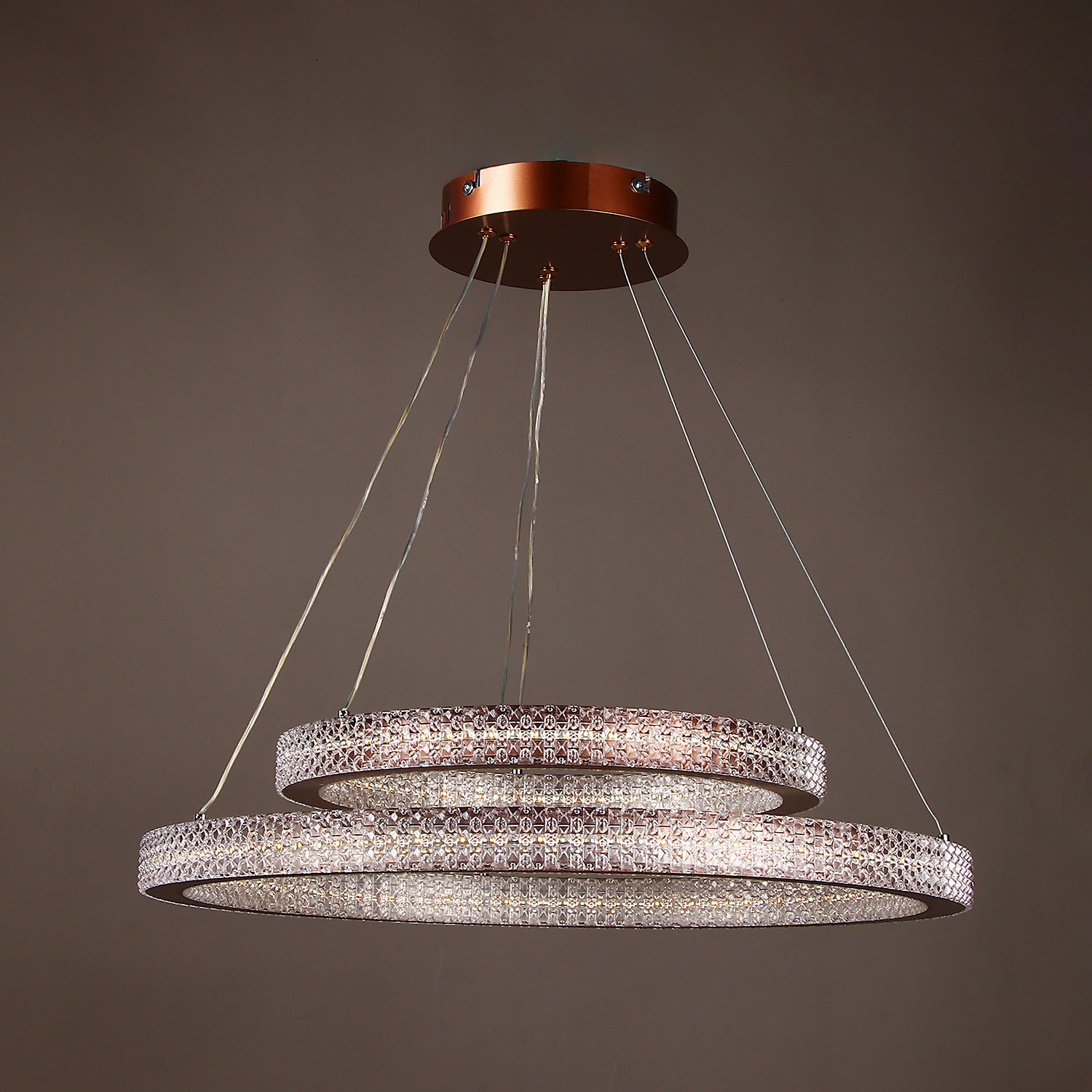 Светильник подвесной светодиодный 9200(9238)/240W coffee 600+400мм 3реж., пульт S=20м2 VERNER LIGHTING *1