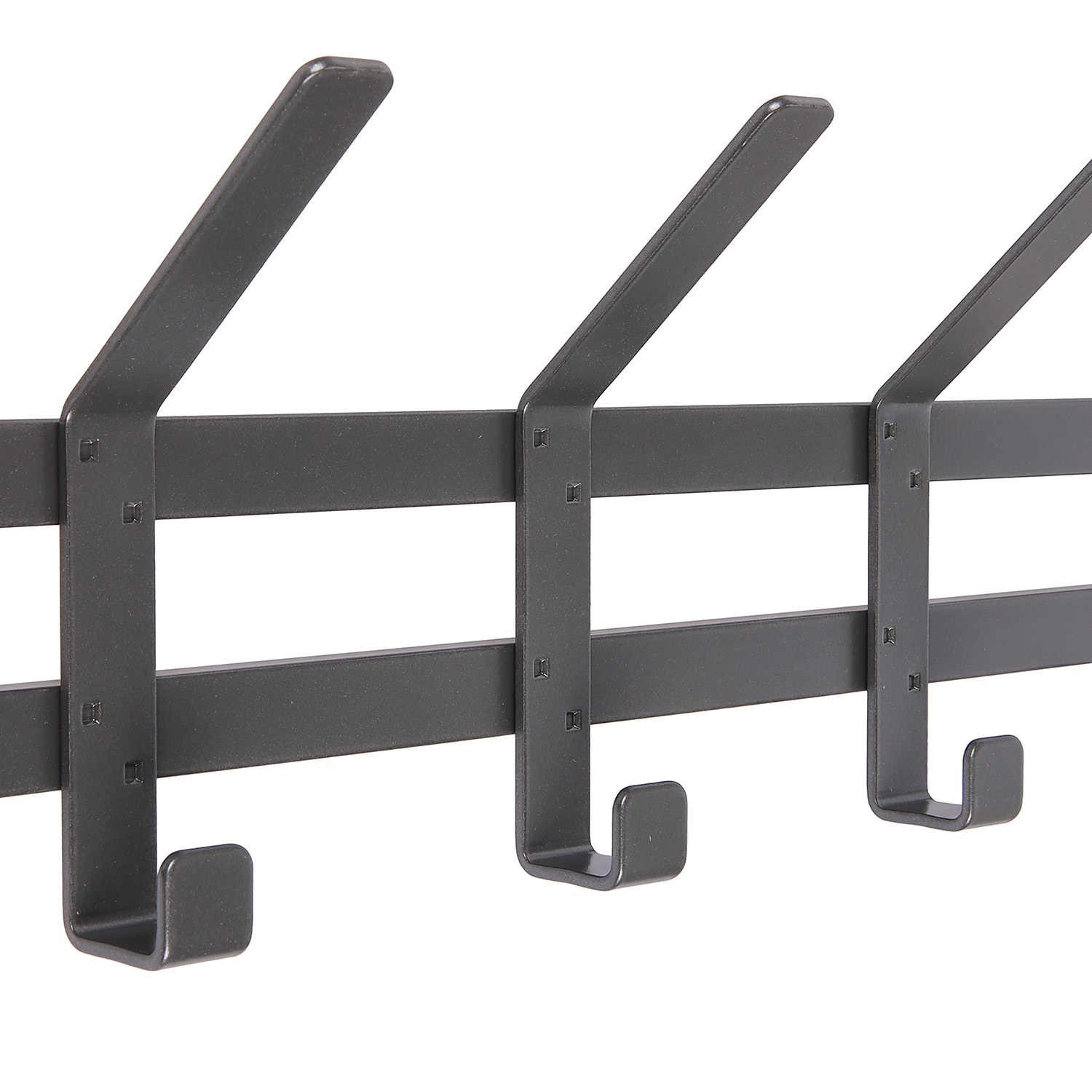 Вешалка настенная "Торонто 7" 820х168х85мм Графит ВНТ7 ГР ("ЗМИ") *1