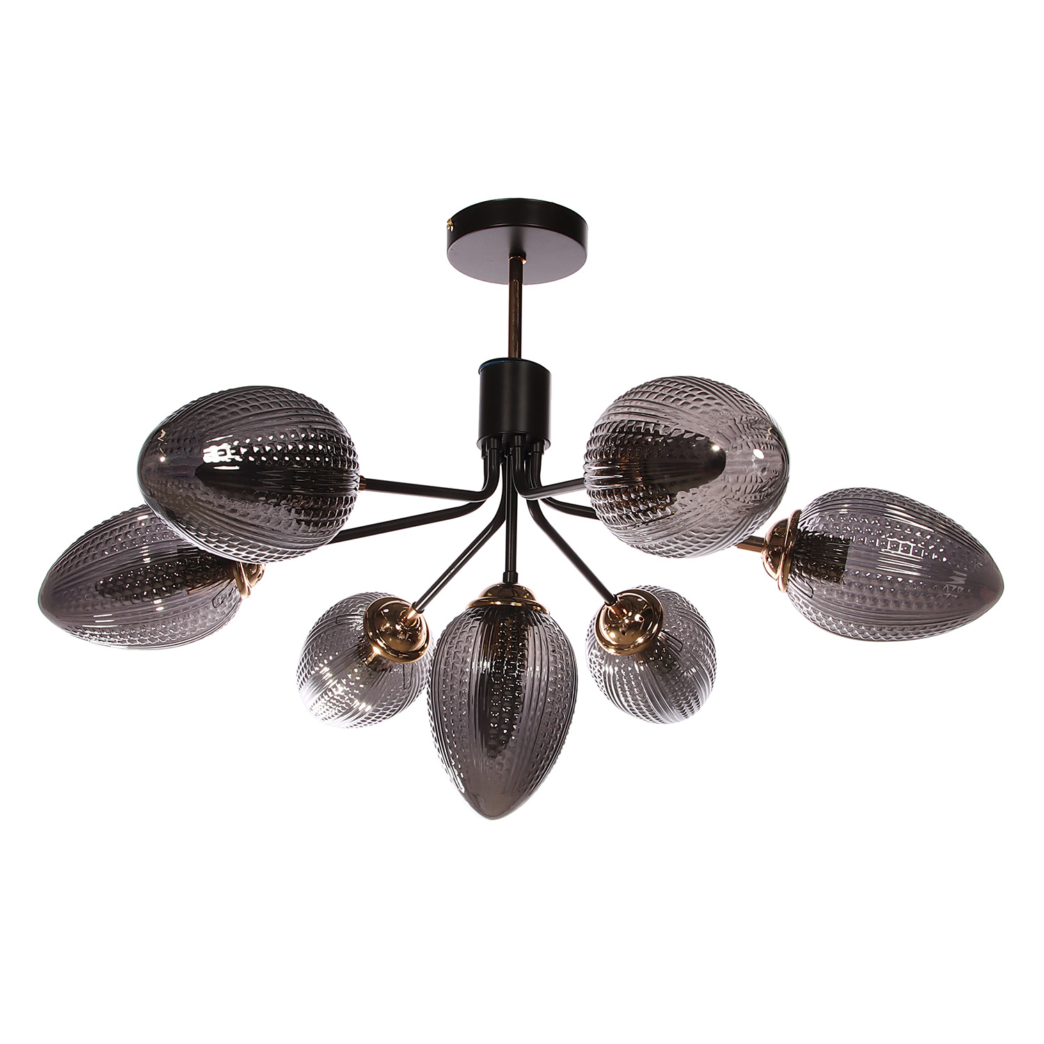 Люстра N5126/7 COFFEE+FGD Е27 1*40Вт ( h=510;d=770)  VERNER LIGHTING *1 Люстра N5126/7 COFFEE+FGD Е27 1*40Вт ( h=510;d=770)  VERNER LIGHTING *1