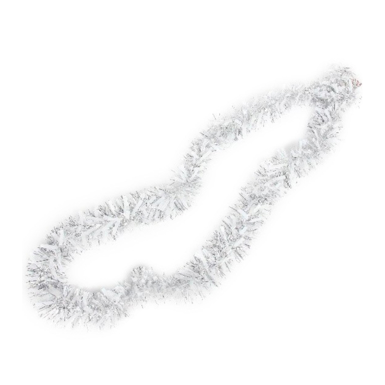 Мишура Серпантин «Снежный блеск», 200х9 см, серебро Мишура Серпантин «Снежный блеск», 200х9 см, серебро