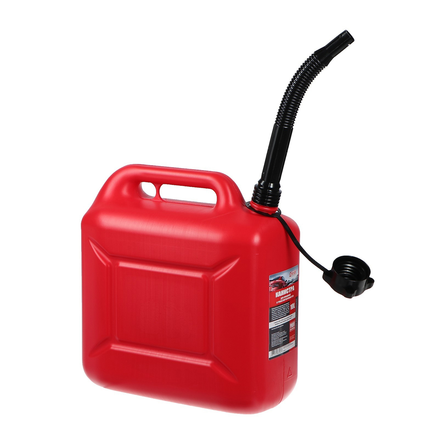 Канистра 3ton PROFI,  КРАСНАЯ для топлива + крышка и лейка, 10 л   4271775