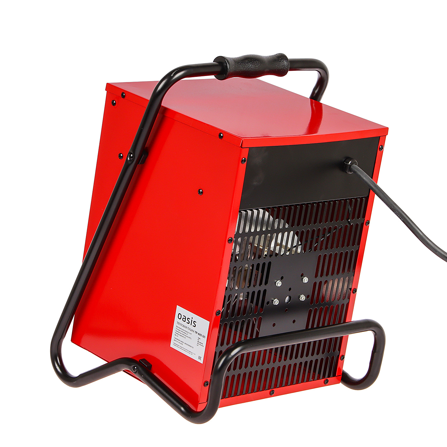 Пушка тепловая электрическая  6кВт 600м3/ч S-60м2 ТЭН 380В TP-60S (U) ОАЗИС *1