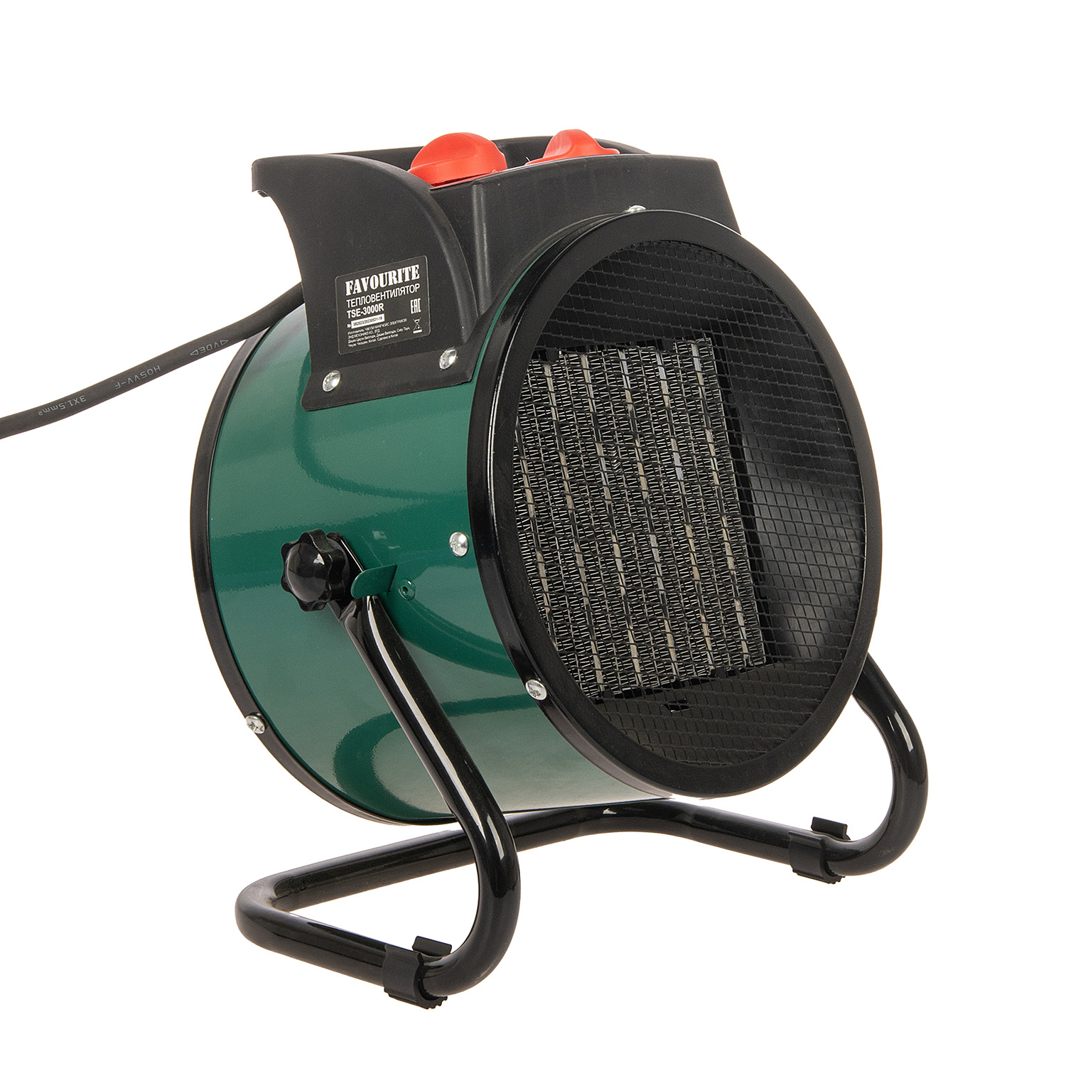 Пушка тепловая электрическая  3кВт 218м3/ч S-40м2 керамический круглая TSE-3000R FAVOURITE *1/8 Пушка тепловая электрическая  3кВт 218м3/ч S-40м2 керамический круглая TSE-3000R FAVOURITE *1/8