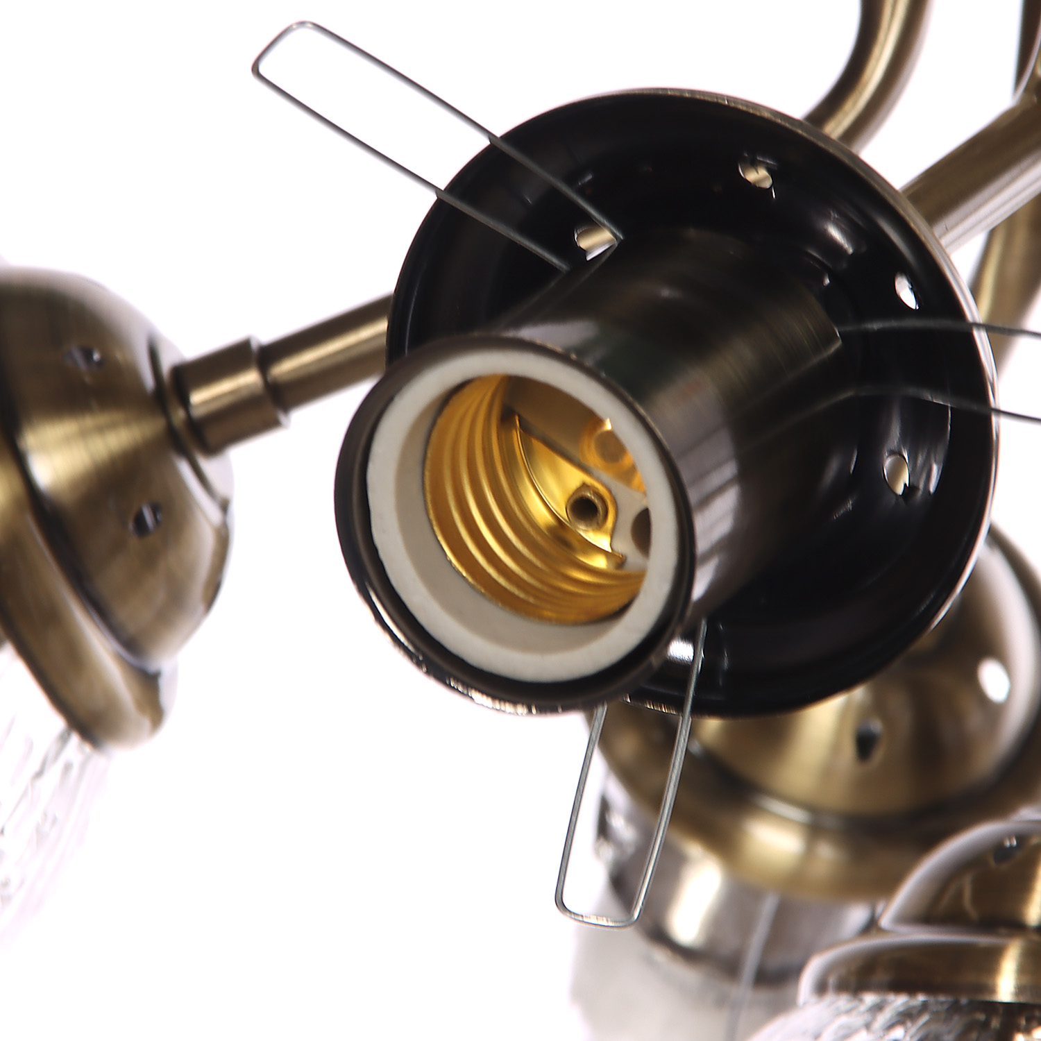 Люстра N5121/6 АВ Е27 6*40Вт ( h=325; d=560)  VERNER LIGHTING *1