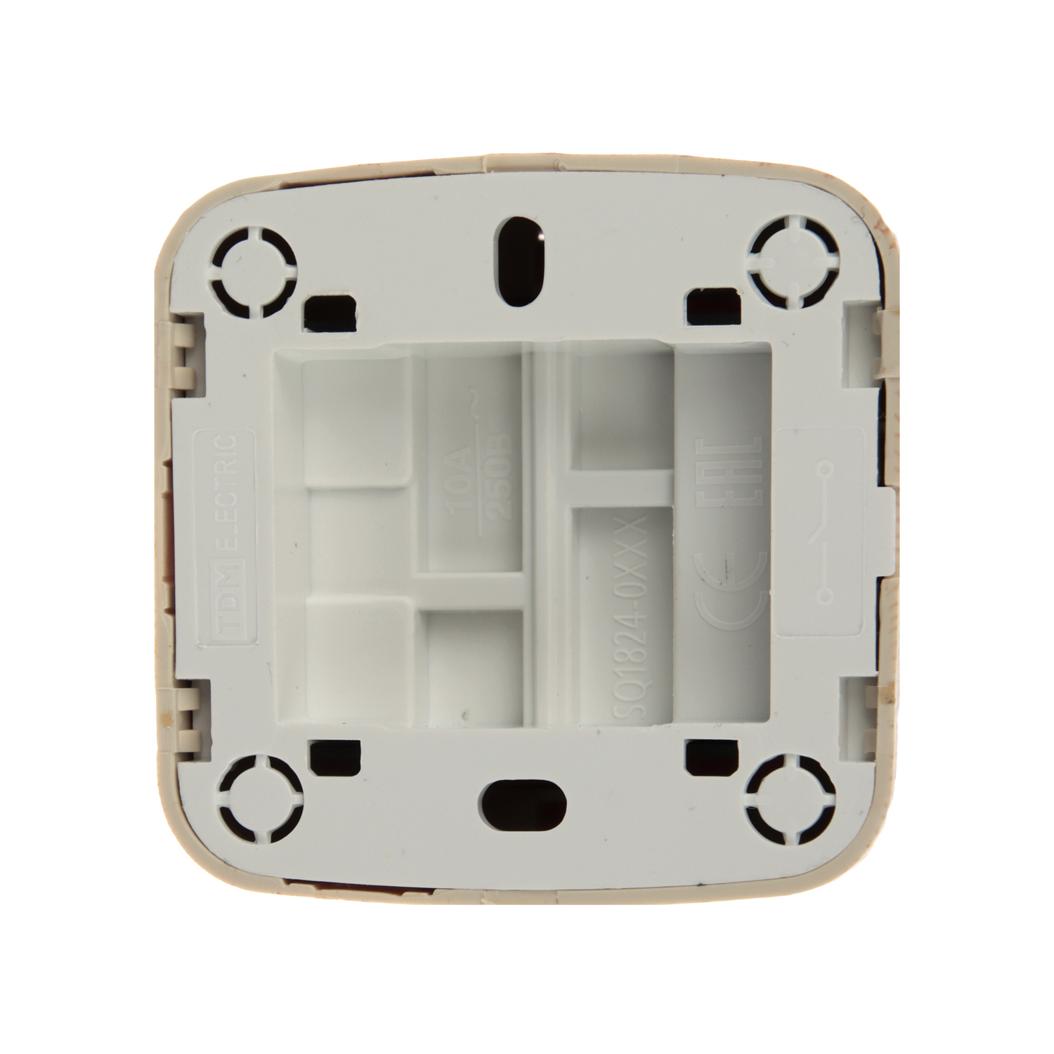 Выключатель Дача ОП 1кл. сосна 10А Народная SQ1824-0051