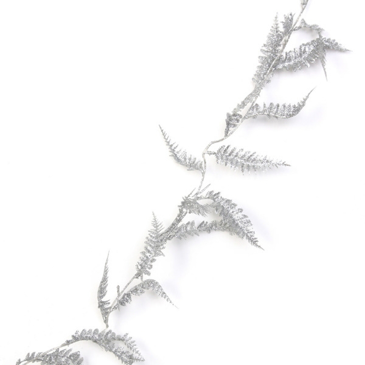 Украшение новогоднее Серпантин «Сияющий папоротник», 180 см, серебро