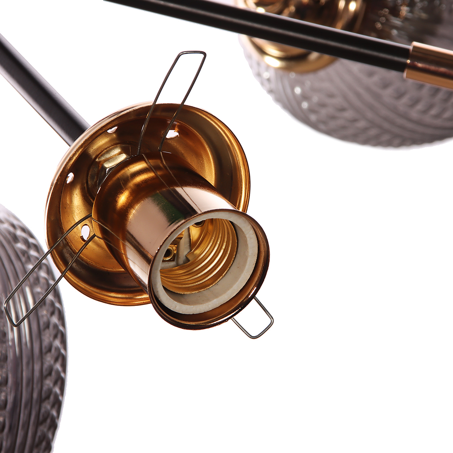 Люстра N5126/7 COFFEE+FGD Е27 1*40Вт ( h=510;d=770)  VERNER LIGHTING *1 Люстра N5126/7 COFFEE+FGD Е27 1*40Вт ( h=510;d=770)  VERNER LIGHTING *1