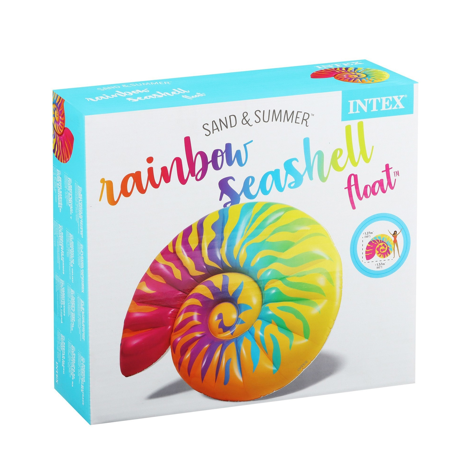 Матрас для плавания «Ракушка» 157 х 127 х 25 см, 58791EU INTEX