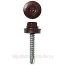 Саморезы кровельные BROZEX коробка 4,8*29 (100шт) RAL 3005 винно-красный *6