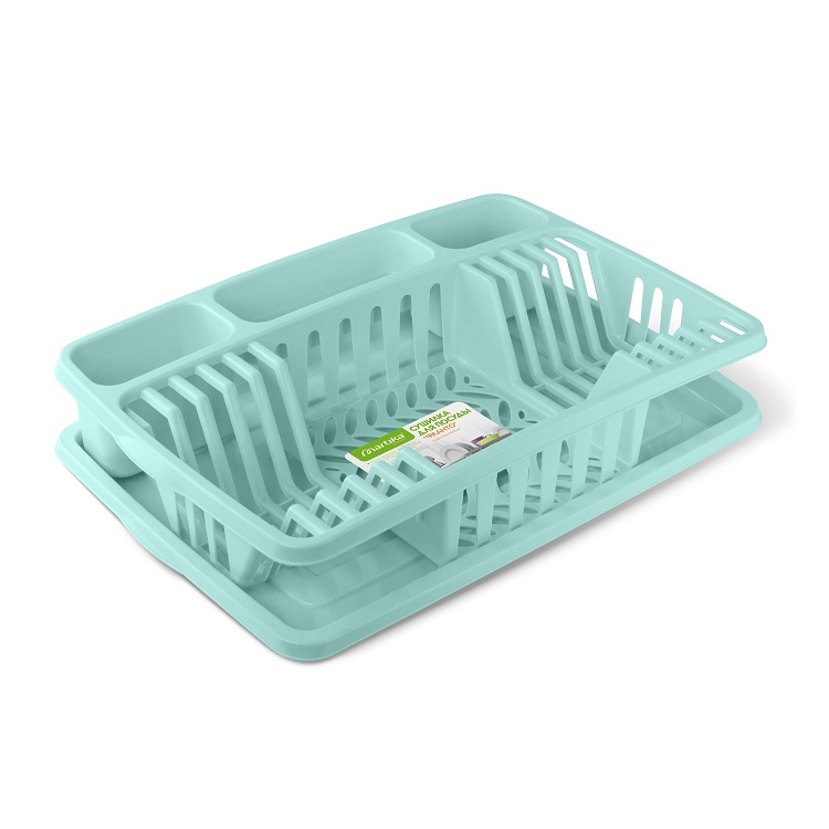 Сушилка для посуды настольная пластм. 508х338х107мм "Фланто" цвета:"микс" арт.С488 ("Мартика") *1/4