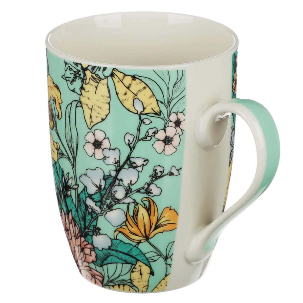 яяяКружка фарфор. 350мл "Каприз" в упак.4 дизайна 806-286 *48