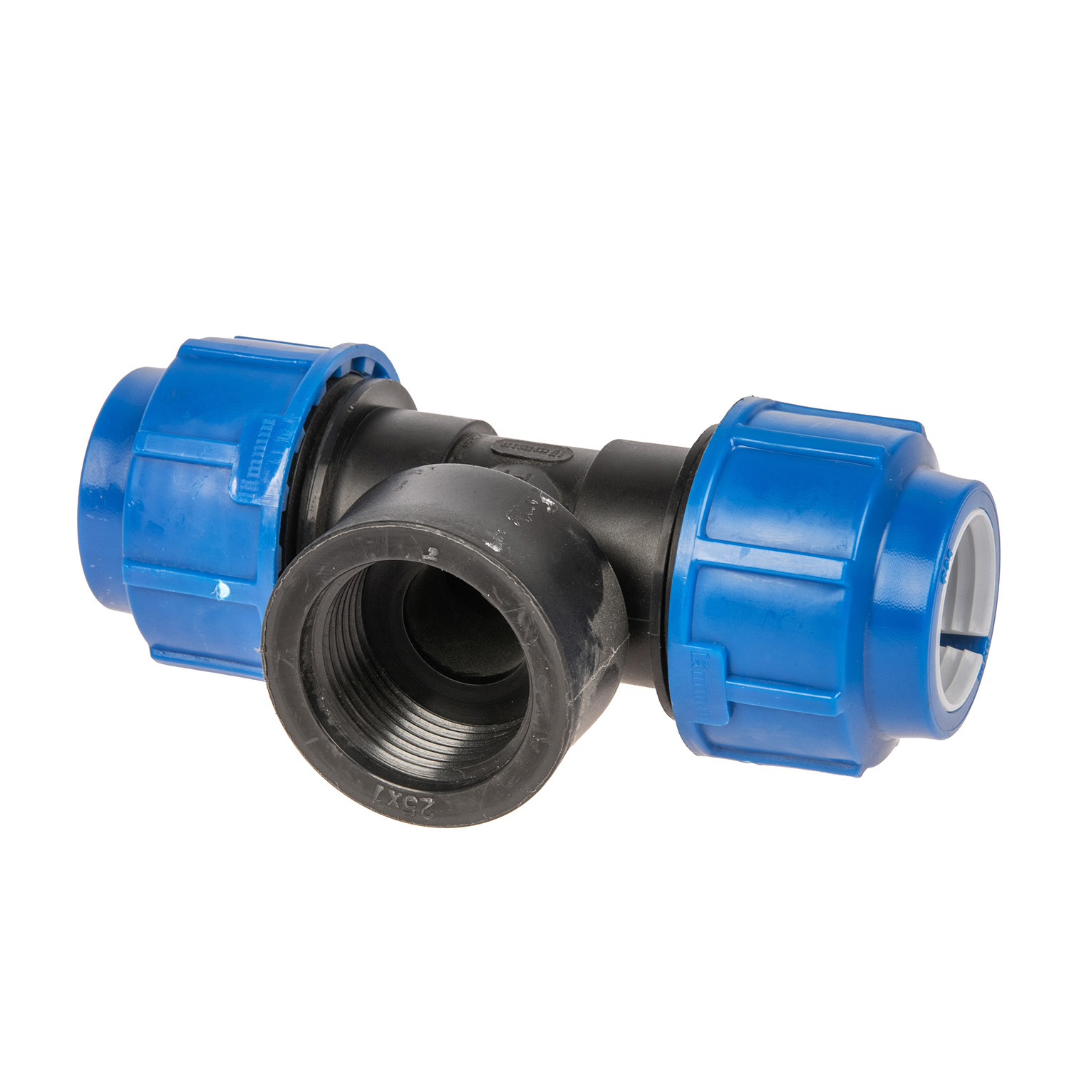 Тройник ПНД компрессия Ø 25х1"х25 внутр. резьба *1