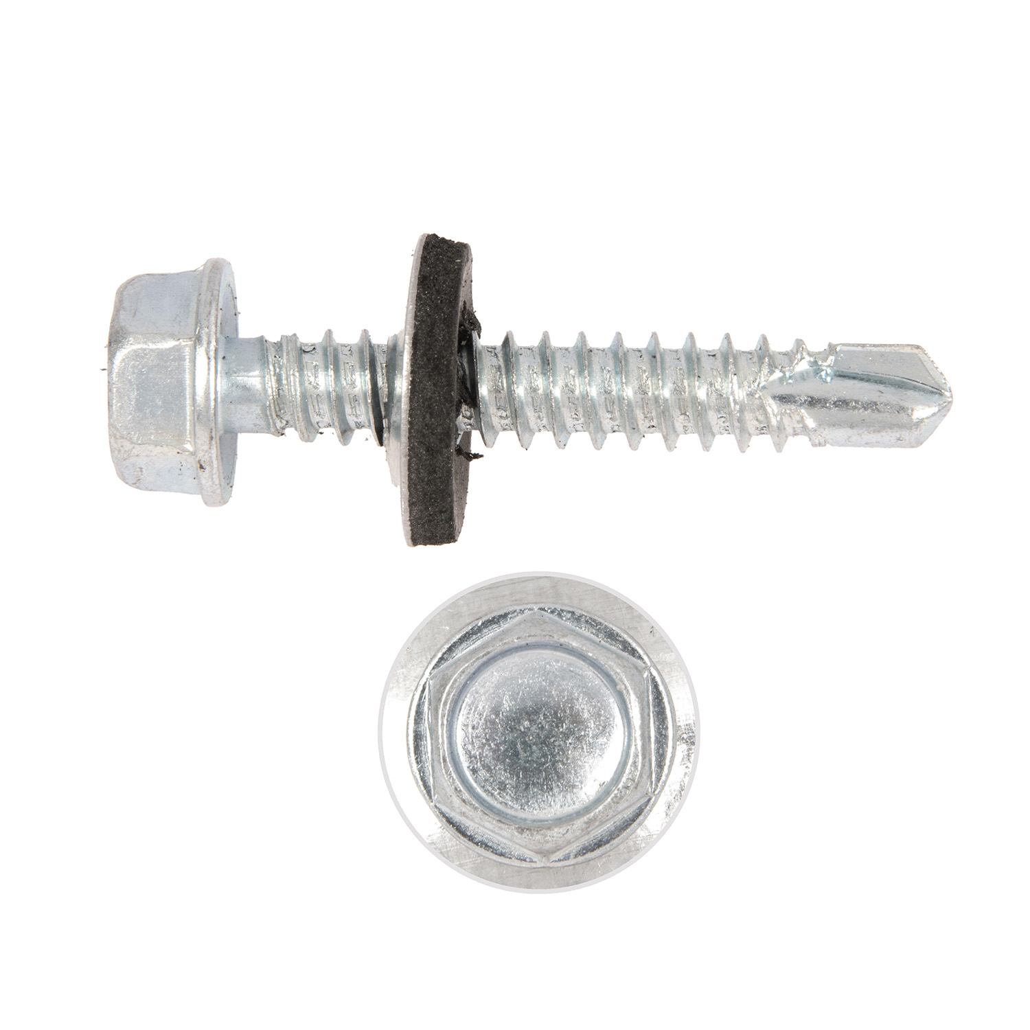 Саморезы кровельные BROZEX 6,3*38 цинк (2000шт) промтара к *1