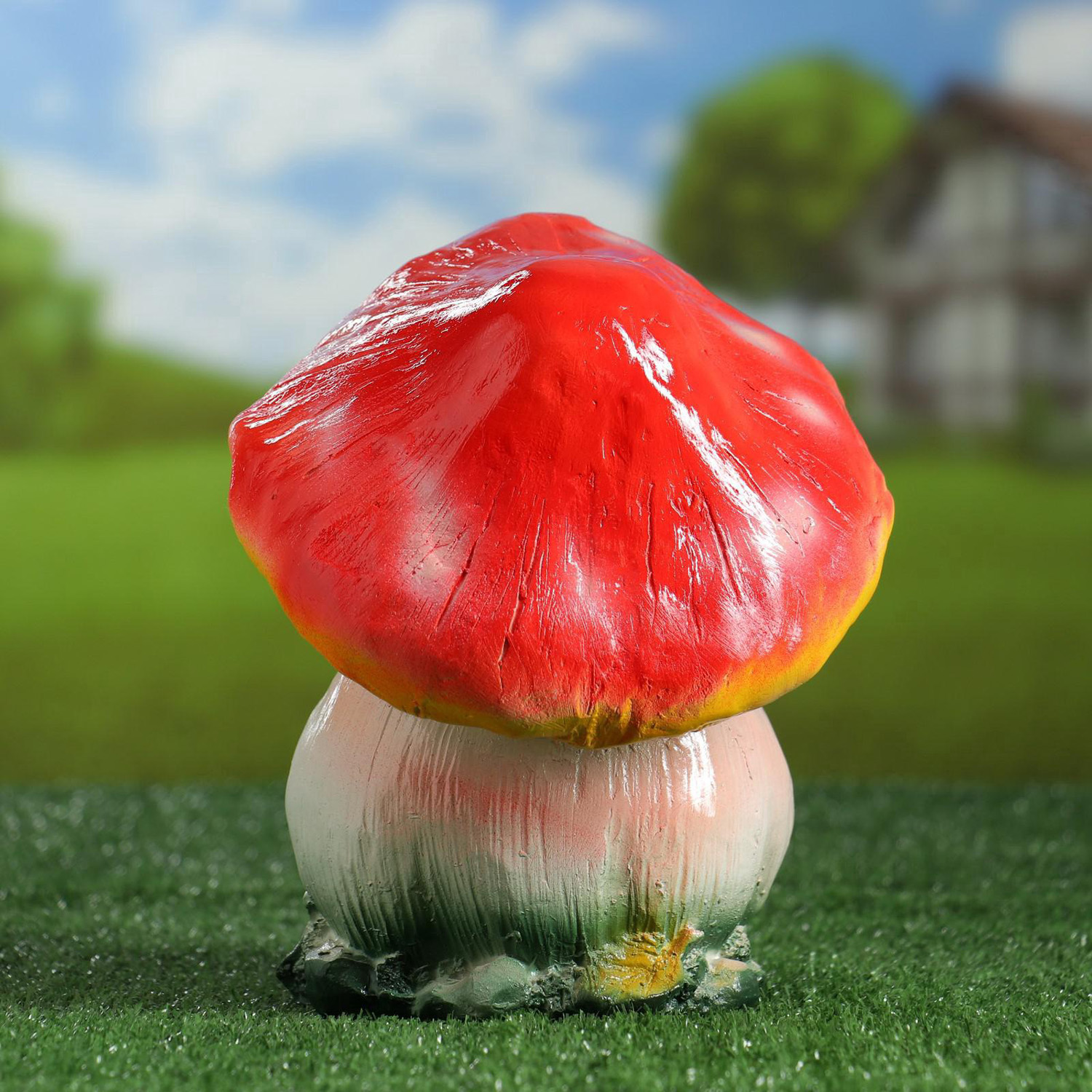 Садовая фигура "Гриб с лицом" 23см   4237585