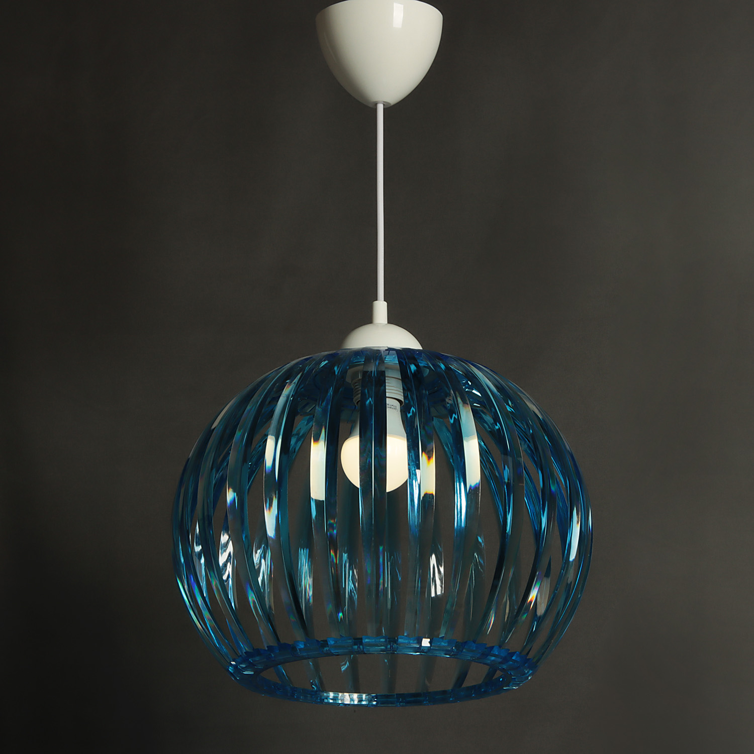 Люстра 0336/1 Е27 15Вт синий S=2м2 *1