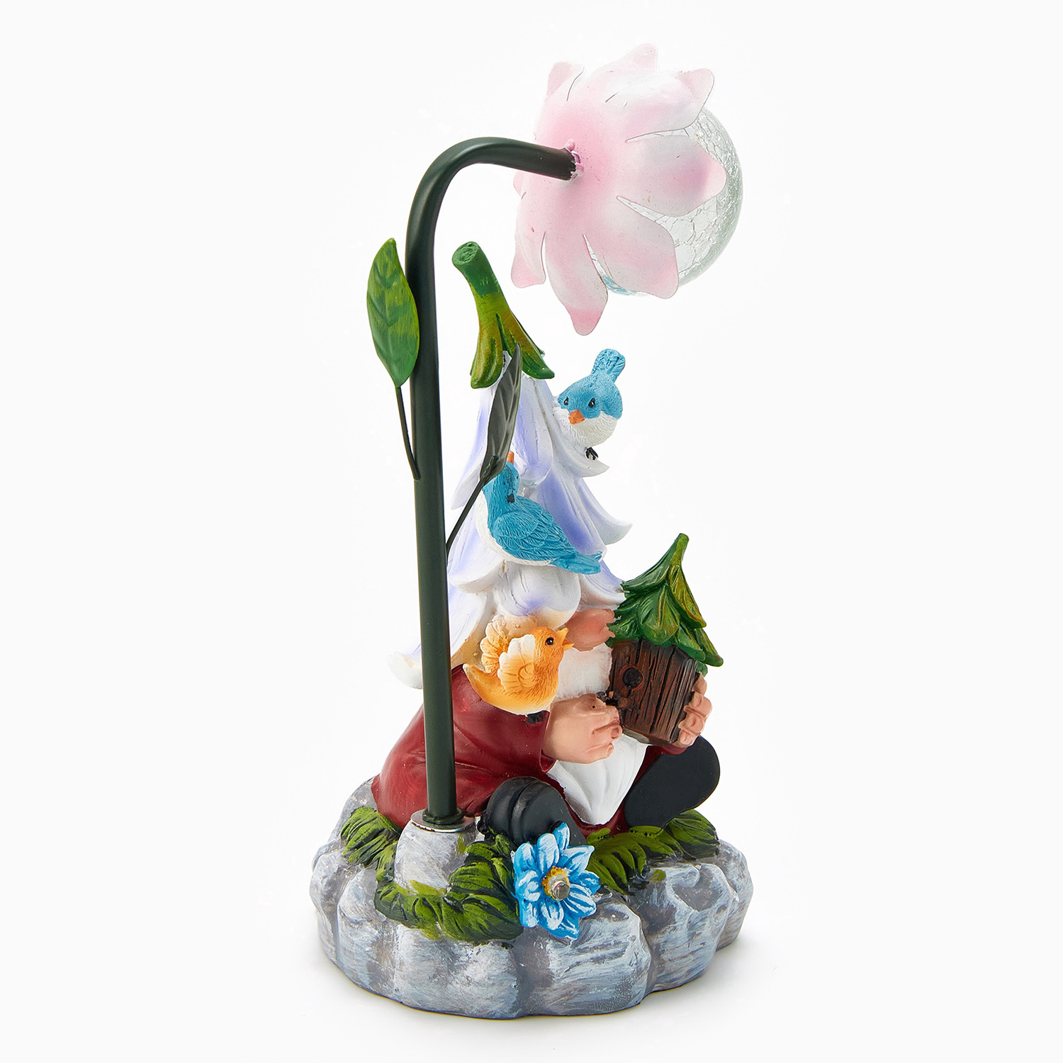 Садовая фигура с подсветкой "Гном лесничий"14х12х25см   10824125