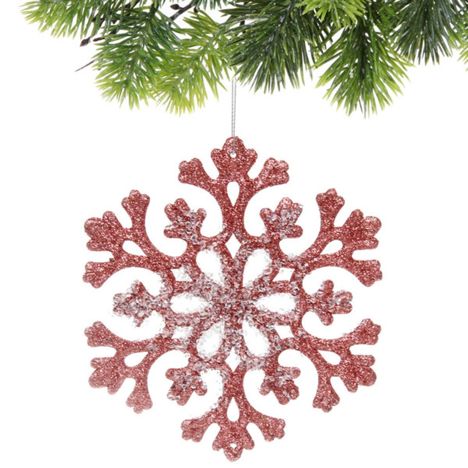 Подвеска "Снежный день" 10 см, Янтарь