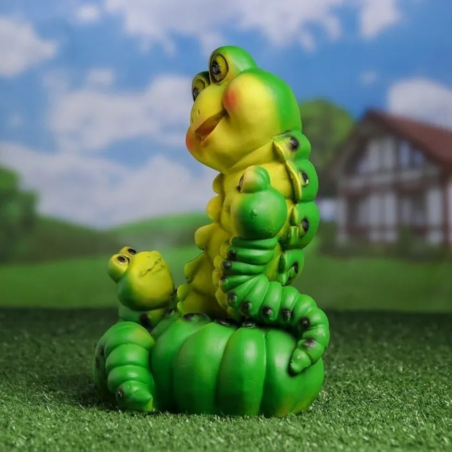 Садовая фигура "Гусеницы семья " 14*15*24см  1259514