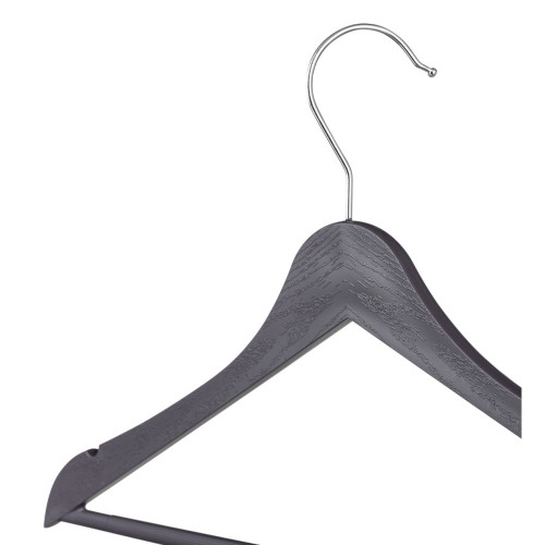 Плечики-вешалка для одежды пластм. р-р 48-50 "Wood" Коричневый (арт.435205714) "Бытпласт" *1/32