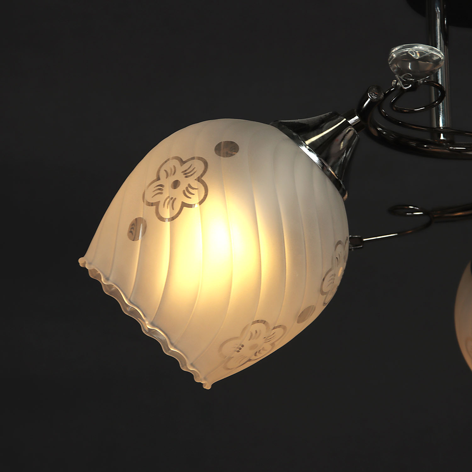 Люстра Verner Lighting А2662/3, 40 Вт, Е27, 3 лампы, черный/хром