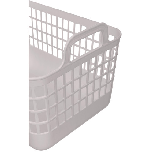 Корзина для хранения пластм. "Kobo" 320х224х210мм 12л с Крышкой Св-беж арт435218334("Бытпласт")*1/16