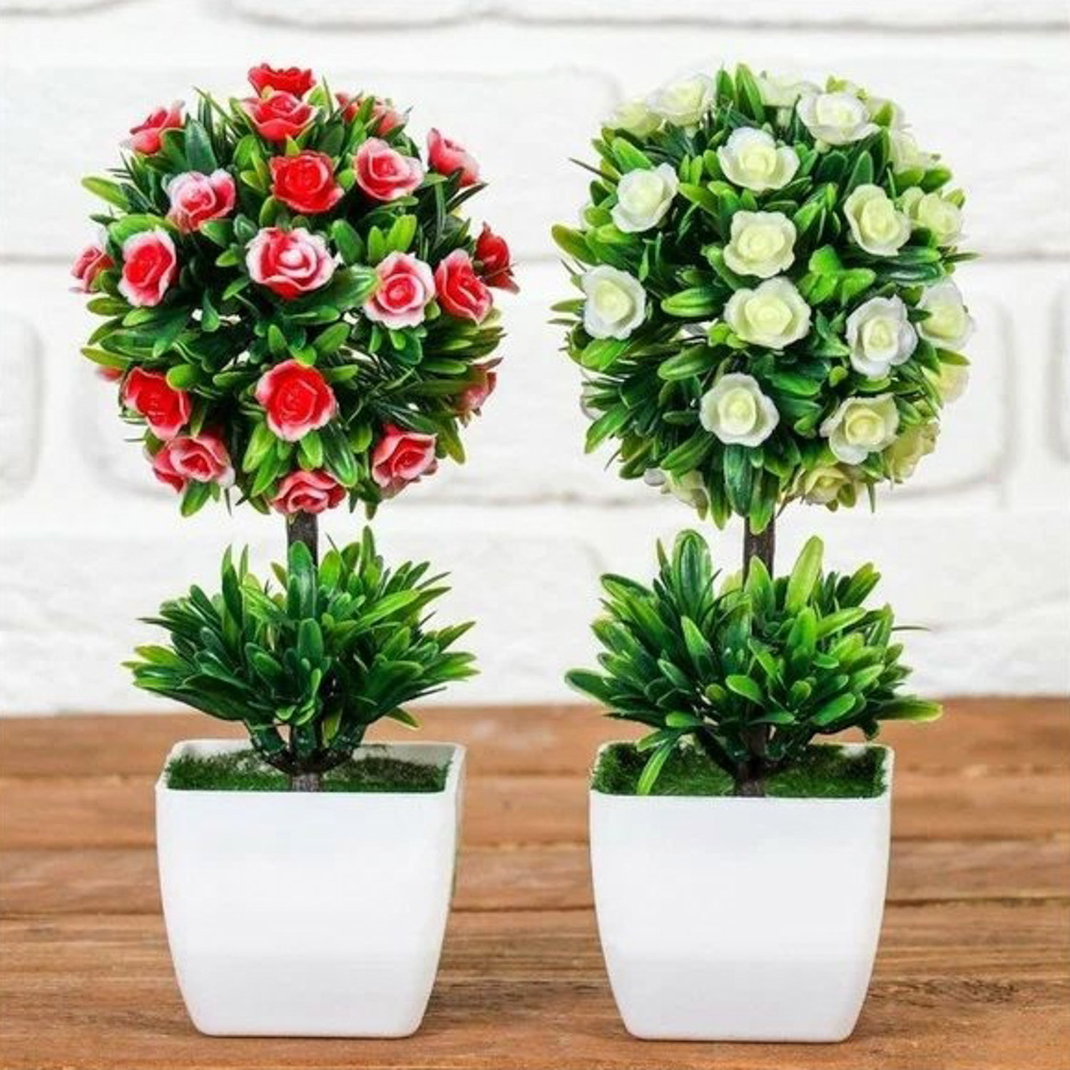 Бонсай "Деревце с розочками в кустах" 7*21 см, микс   3792271