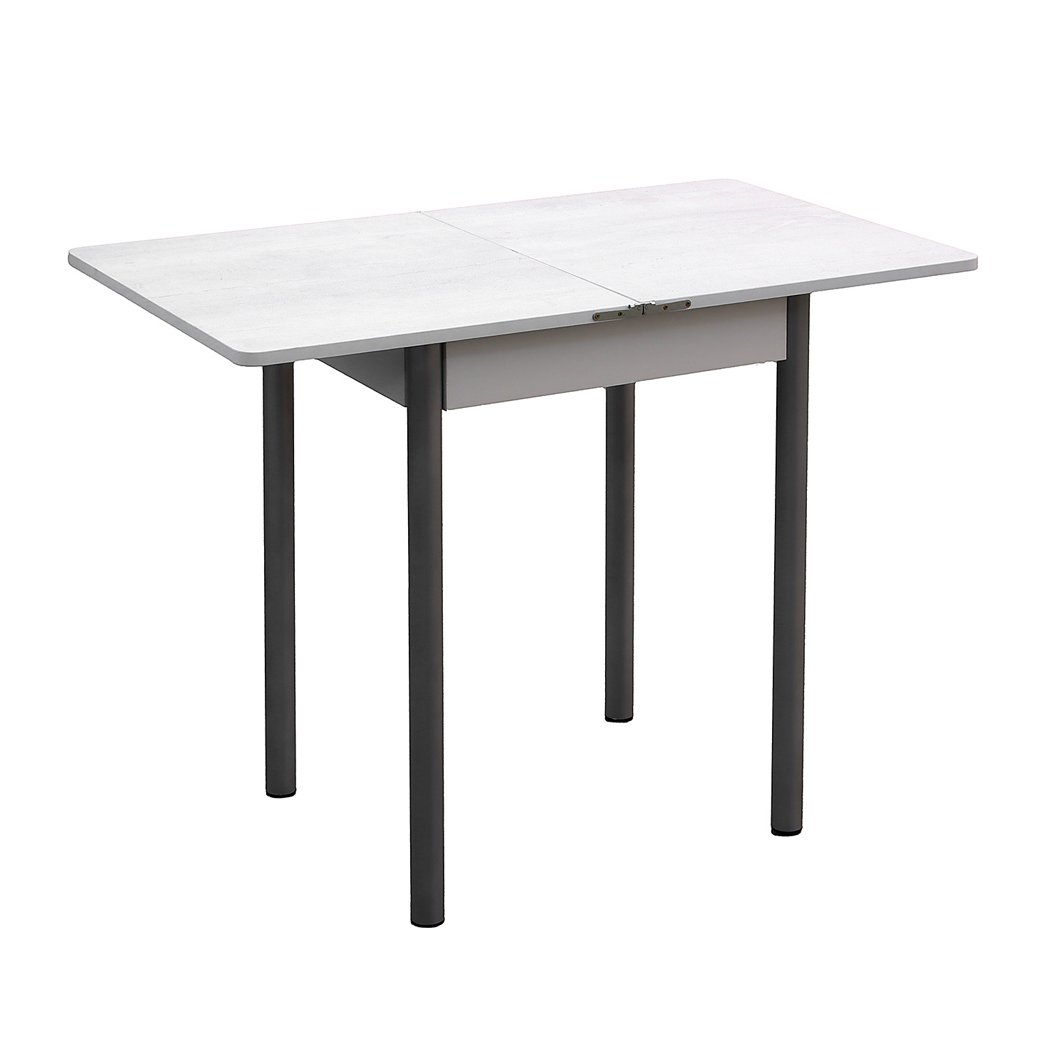 яяяСтол расклад.ломберный МИНИ ЛДСП Бетон пайн светлый + 4 опоры металл. 40мм Металлик!*1