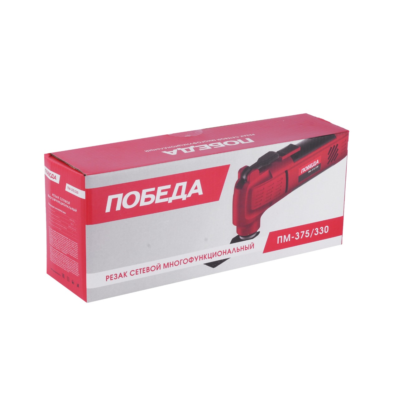 Инструмент многофункциональный 375/330Вт 22000 кол/мин, 3 насадки ПМ-375/330 арт.110303375 ПОБЕДА *1