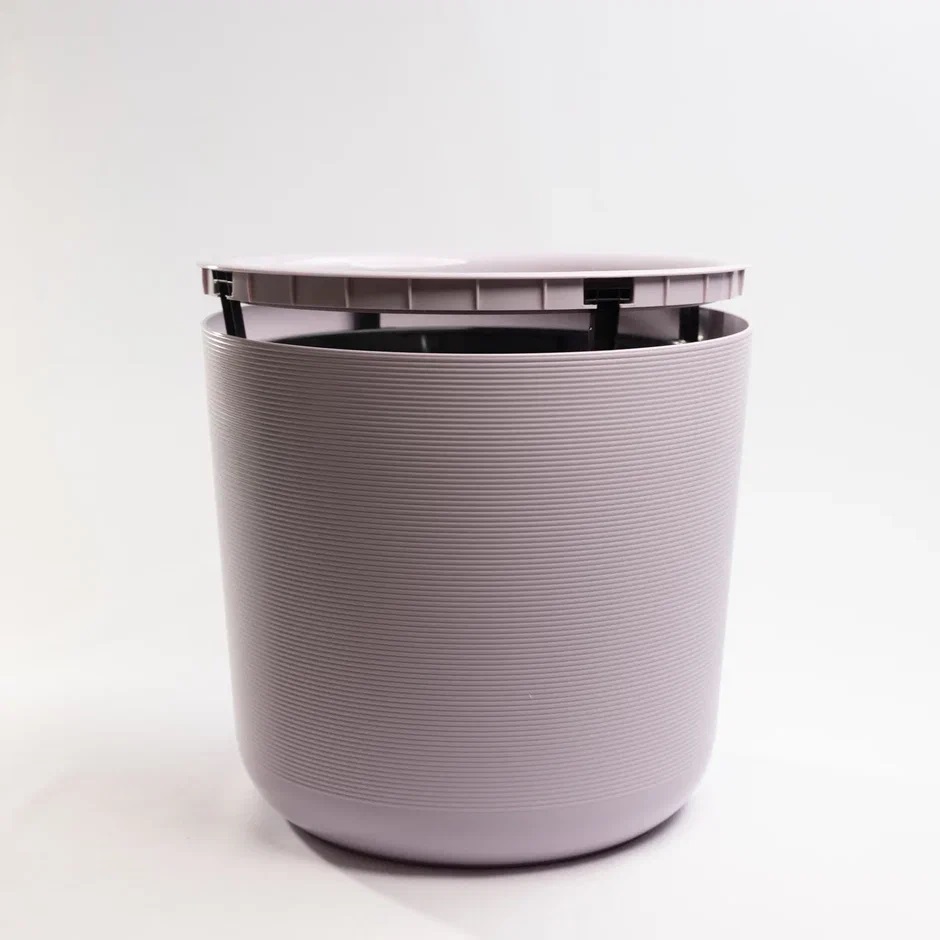Кашпо пластм. "Лион" 16,6л d верха 300мм h300мм со вставкой 14,5л Сиреневый ЛИ30-25*1
