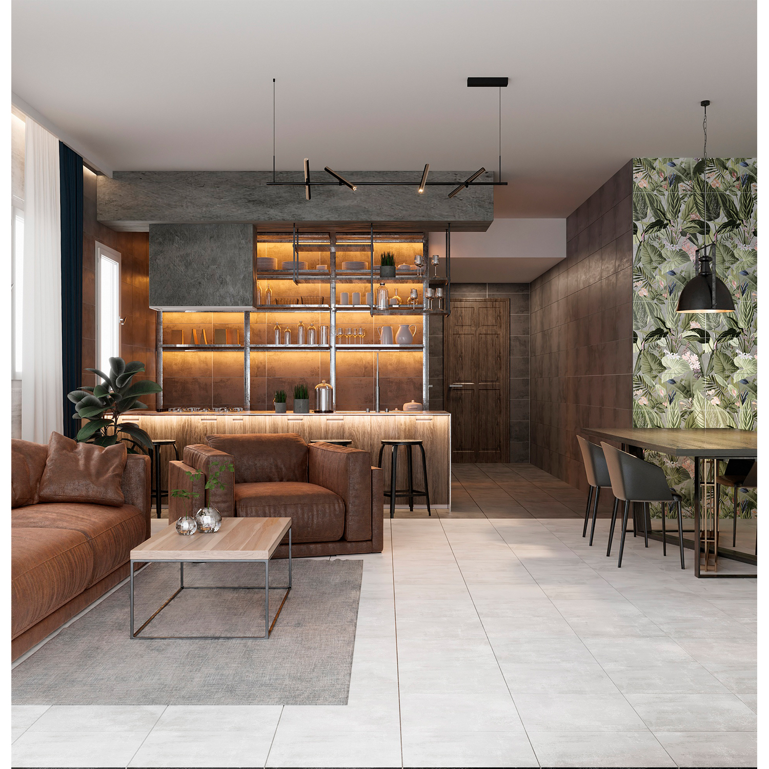 Плитка настенная Куба серая люкс 300*600*9 (0.18*9=1,62*32=51,84) Axima ВКЗ