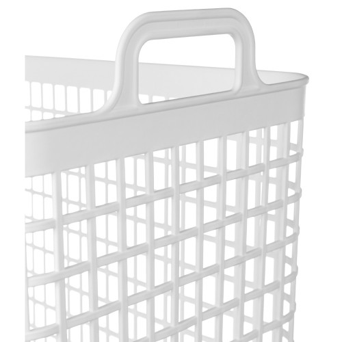 Корзина для белья пластм. 35л "Kobo" 500х380х262мм Белый арт.435220816 ("Бытпласт") *1/7