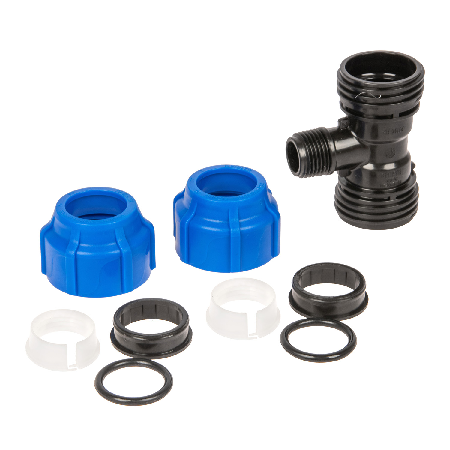 Тройник ПНД компрессия Ø 25х1/2"х25 наруж. резьба *1/80