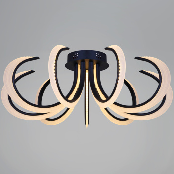 Люстра 74390-0.3-09L black LED ПДУ ПДУ+диммер+управление с телефон 3000-6500К S=32м2  *1 Люстра 74390-0.3-09L black LED ПДУ ПДУ+диммер+управление с телефон 3000-6500К S=32м2  *1