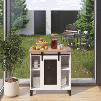 Кофе-бар ПАРМА 33 белый/ЛДСП дуб каселла *1