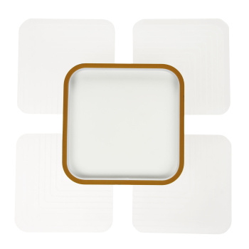 Светильник светодиодный акриловый 400мм 80W H2062 40W*2 white с пультом  *1