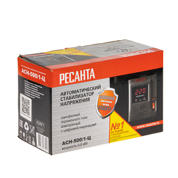 Стабилизатор напряжения АСН- 500/1-Ц РЕСАНТА *1