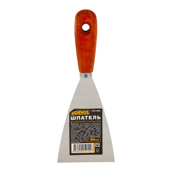 Шпатель дер.ручка 80мм "Korvus" (арт.1201080) *12/240 Шпатель дер.ручка 80мм "Korvus" (арт.1201080) *12/240