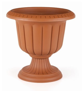Кашпо-Вазон пластм. "Нергиза" 25,3л d верха 474мм h336мм Терракот N002 ("Serinova") *1/5