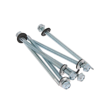 Саморезы кровельные BROZEX 6,3*100 цинк (600шт) промтара к *1