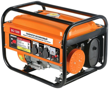 Генератор бензиновый Спец BG-1500, 1.5 кВт, 4-х тактный, бак 15 л, ручной стартер